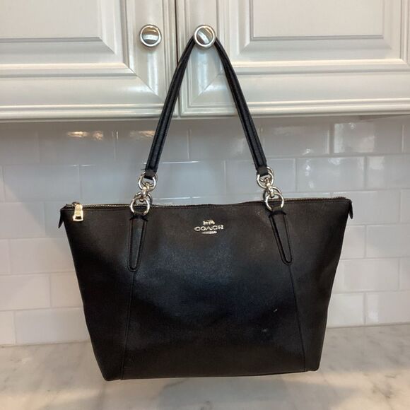 Coach Ava Crossgrain Leather Shoulder Bag Tote - Picture 1 of 14